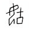 Oracle Bone Script: 毓 - 0